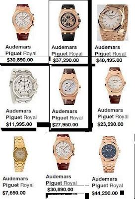 audemars piguet price list.